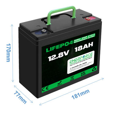 Batteria ricaricabile 12V 18Ah LiFePO4 Per tricicli elettrici Veicoli a bassa velocità