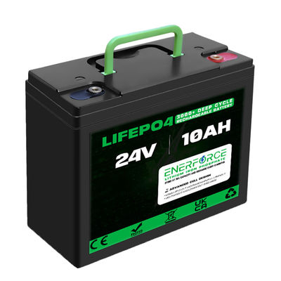 10ah 24V LiFePO4 Batteria a ciclo profondo Batteria al litio per energia solare
