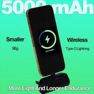 Superleggera carica rapida portatile Power Bank da 5000mAh 96g con porta interno