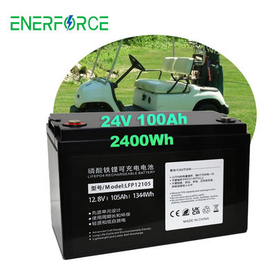 Batteria per carrello da golf da barca Enerforce 24V 100ah Lifepo4 LFP