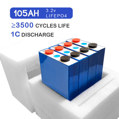 EVE LF105 Grade A 3.2V 105AH Lifepo4 Prismatic Cell For Solar UL CE certificato