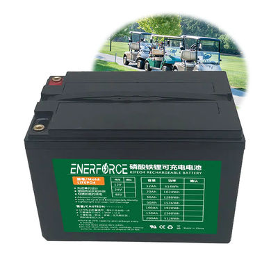 Batteria per carrello da golf da 48V 100Ah Batteria ricaricabile Lifepo4 Batterie al litio-ione-fosfato