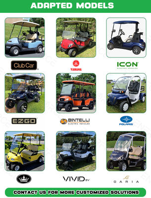 Batteria per carrello da golf da 48V 100Ah Batteria ricaricabile Lifepo4 Batterie al litio-ione-fosfato