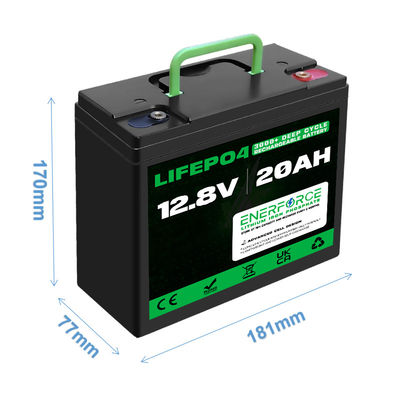 Batteria ricaricabile 12V 20Ah LiFePO4 con BMS per tricicli elettrici a due ruote