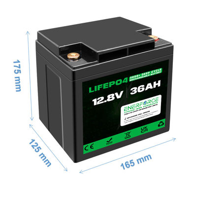 36Ah 12V LiFePO4 batteria al litio ricaricabile per utensili elettrici e giocattoli elettrici