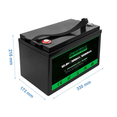 Enerforce 12V 100Ah LiFePO4 Batteria per RV Marine Home Energy Storage