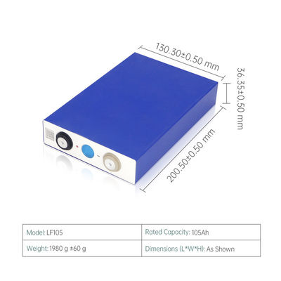 EVE 1,98 kg 105AH 3,2 V LiFePO4 Cella di batteria prismatica di grado A Per energia solare