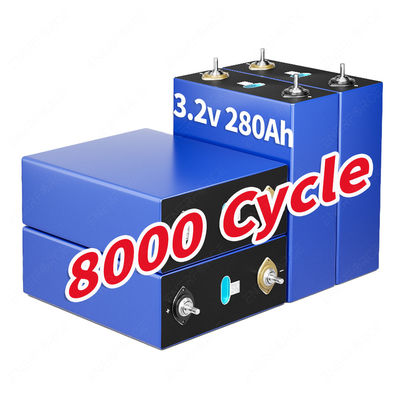 8000 Ciclo EVE 3.2V 280AH LFP Lifepo4 Batterie Celle di grado A 5.49kg Per energia solare