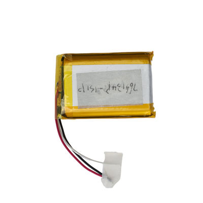 Batteria polimerizzata al litio LIPO ricaricabile 3.7V 1350mAh Per uso industriale