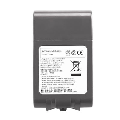 21.6v 2000mah Dyson V6 aspirapolvere sostituzione batteria 2.0ah Li Ion batteria