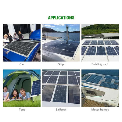 OEM Portable Mobile 100W Flessibili pannelli solari per escursioni CE CB TUV Certificato