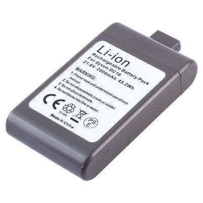 22.2V 2000mAh Batteria aspirapolvere Batteria sostitutiva agli ioni di litio per Dyson DC16
