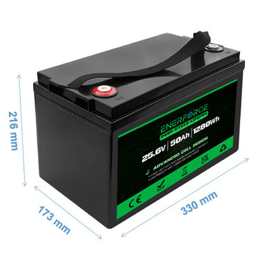 LFP batteria al litio fosfato 24V 50Ah Lifepo4 batteria per carrello da golf e barca