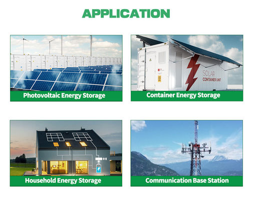 Batteria agli ioni di litio da 51,2 V montata sul rack 304AH 320Ah 16KW 15KW Sistema solare off grid