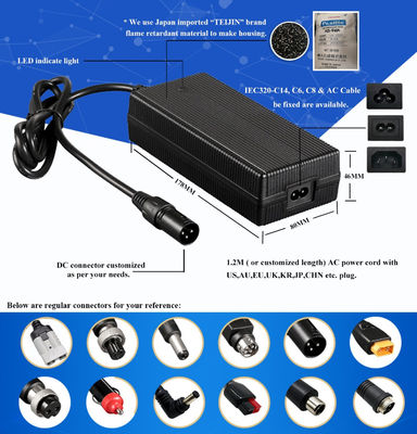 OEM accessori per batterie al litio 8S 29.2V 10A 12A 13A 14A caricabatterie per motocicli