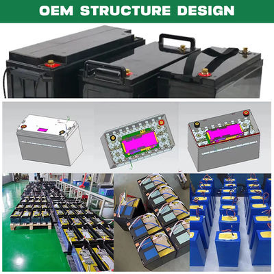 12.8V 100Ah LiFePO4 Batteria Enerforce OEM Lunga durata di vita per sistemi solari e di backup