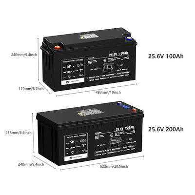 12v 24v 100ah 120ah 200ah 300ah Lifepo4 Bluetooth Batteria ferro fosfato Batteria 100 Kwh Lithium Pack Con Bluetooth