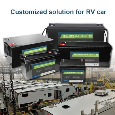 12v 24v 100ah 120ah 200ah 300ah Lifepo4 Bluetooth Batteria ferro fosfato Batteria 100 Kwh Lithium Pack Con Bluetooth